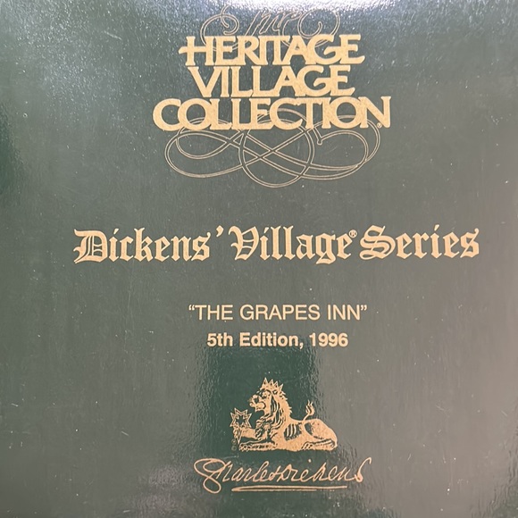 Vintage Dept 56 - #57534 – The Grapes Inn 5th Edition, 1996 - Picture 2 of 9